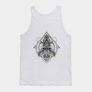 Baboon in aztec style Tank Top